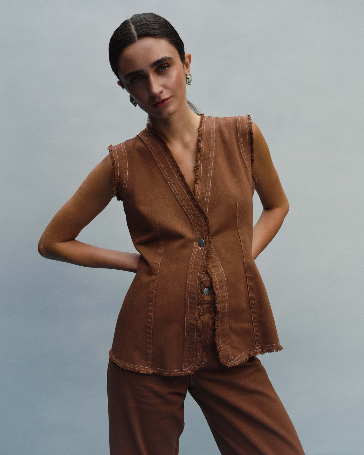 Vest Top Terracota