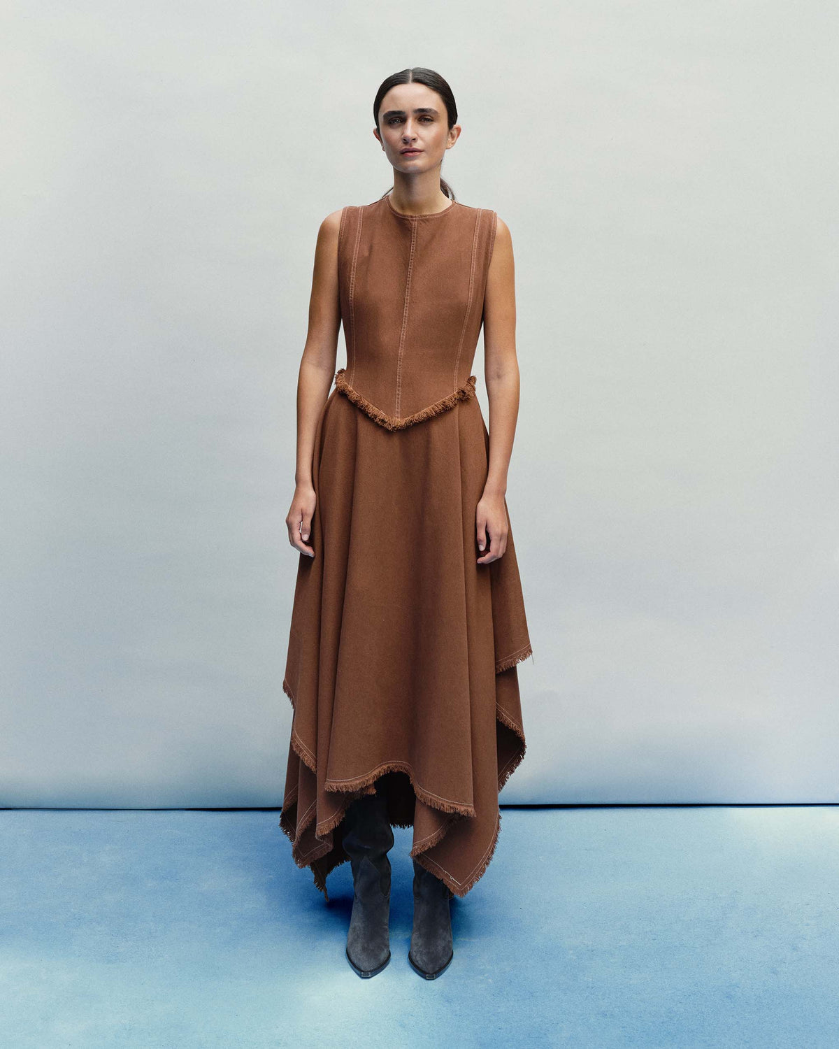 Vestido Clemencia Terracota