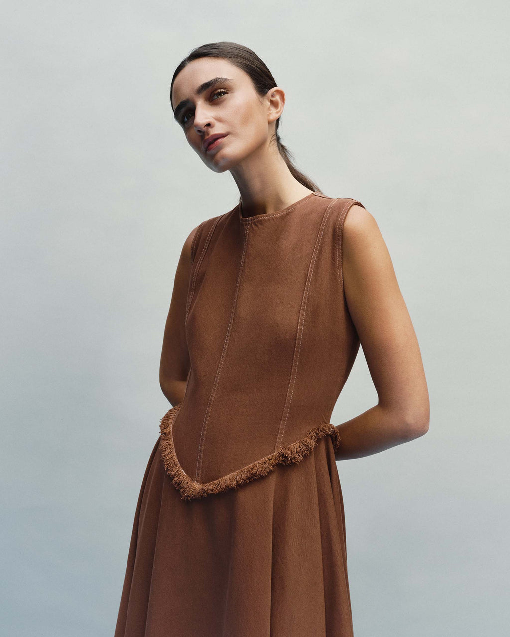 Vestido Clemencia Terracota
